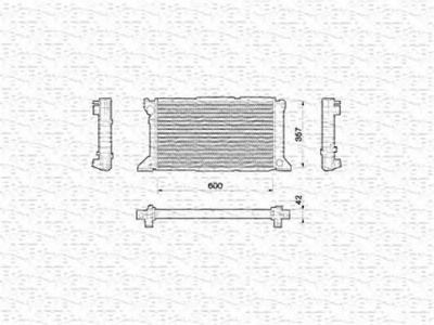 MAGNETI MARELLI 350213782000 -  Радиатор, охлаждение двигателя
